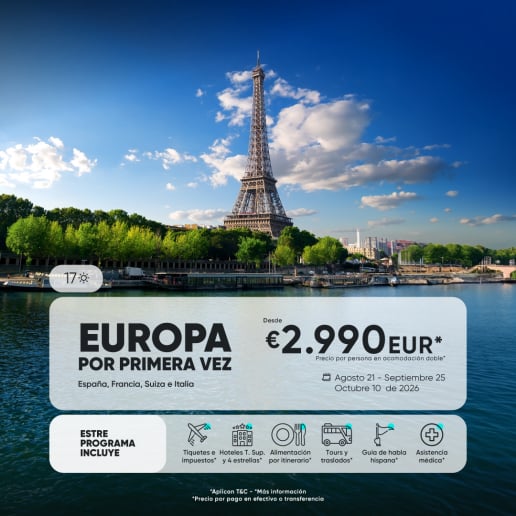 viaje a Europa  17 días desde Colombia