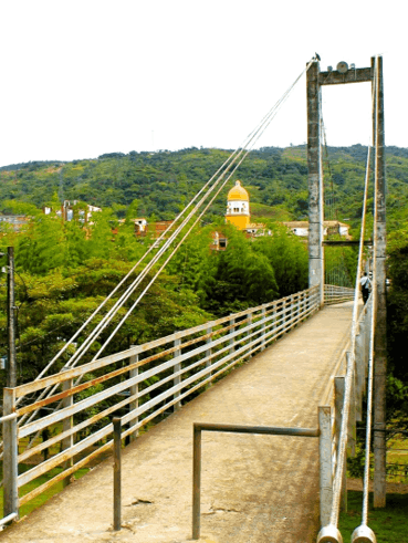 San Rafael puente colgante el Jardín